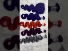 Malese rosa capelli umani vergini 20 pollici 1B naturale aspetto