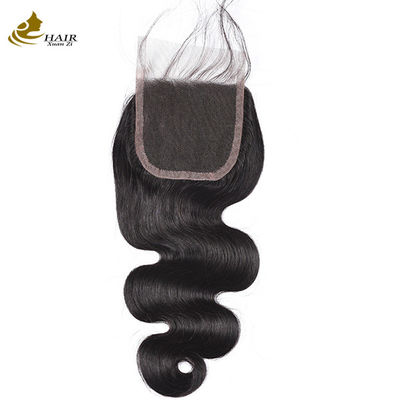 Vendita migliore qualità Vergine Brasiliano 9A Remy Corpo Onda Pieno Pizzo Chiusura Frontale 4x4 Capelli Umani