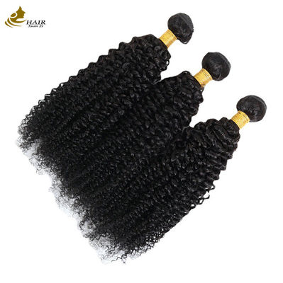 Strette ricciole Tessile Tessile Estensioni di capelli Afro Kinky Fusioni Nero naturale