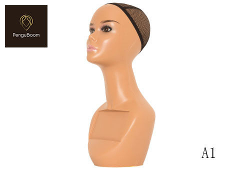 A1 Mannequin Head Without Shoulders African American Face Contemporary Makeup