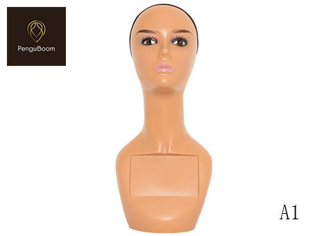 A1 Mannequin Head Without Shoulders African American Face Contemporary Makeup