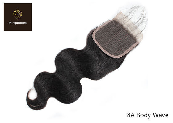 OEM Design 45.72cm 18 Inch Human Hair Bundles With Closure No Smelling