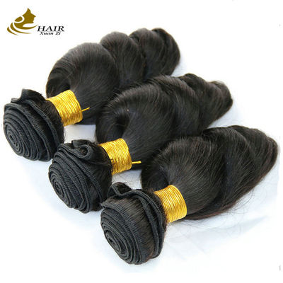 qualità  Natural Black Cambodian Virgin 16 Inch Brazilian Hair Loose Wave OEM fabbrica