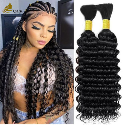 qualità  8-30 Inches Human Hair Bulk Deep Wave Customizable Weight For Natural Appearance fabbrica