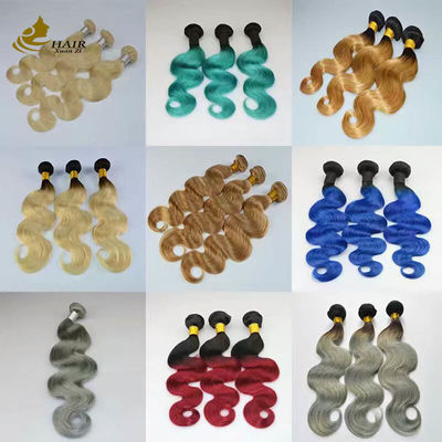 100% cuticule umana allineata 613 ombre vergine estensioni di capelli umani ODM senza cuciture