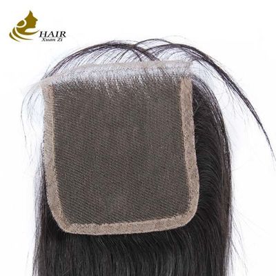 Chiusura a pizzo per capelli umani vergini svizzeri brasiliani 4x4 7x7 8x8 OEM