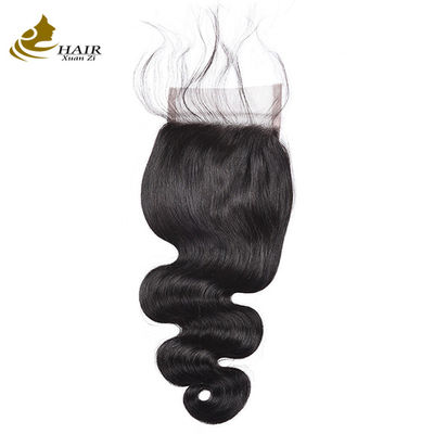 Vendita migliore qualità Vergine Brasiliano 9A Remy Corpo Onda Pieno Pizzo Chiusura Frontale 4x4 Capelli Umani
