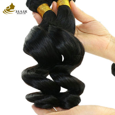 Naturale nero Cambogia vergine 16 pollici capelli brasiliani libera onda OEM