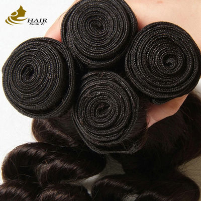 Naturale nero Cambogia vergine 16 pollici capelli brasiliani libera onda OEM