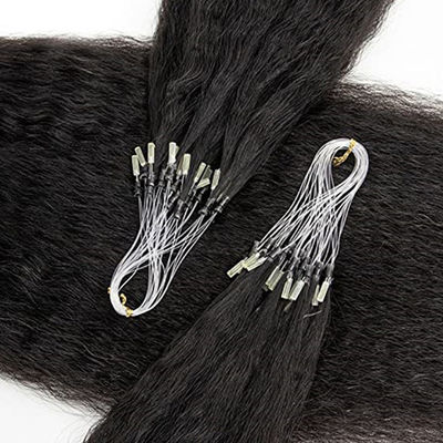 Estensioni di capelli umani nano pre-connesse dritte Microring Estensioni OEM