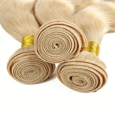 Capelli umani brasiliani non trasformati confezione e chiusura 613 capelli biondi di colore ODM