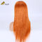 Orange Realistic Human Hair Parrucche Full Lace 27 miele bionda 180% Densità