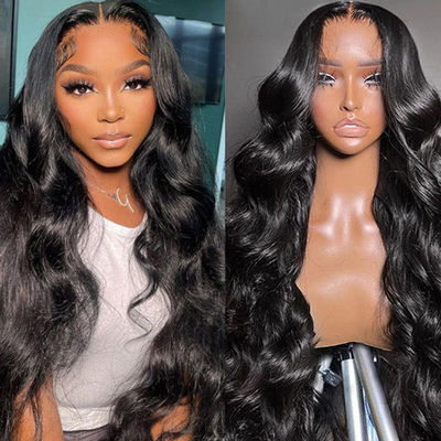 Materiale capelli capelli umani capelli umani pizzo parrucca 14"-30" con cinture regolabili