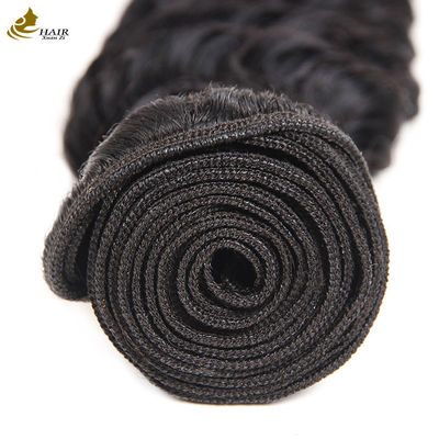 Vendita diretta di fabbrica Capelli umani vergini brasiliani 1b Colore Deep Wave Hair Bundle