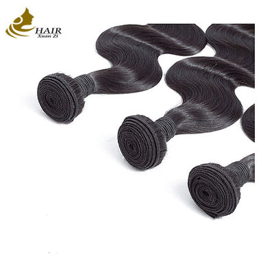 Capelli in tessuto umano vergine Remy capelli in fascio rettilineo doppio disegnato nero naturale