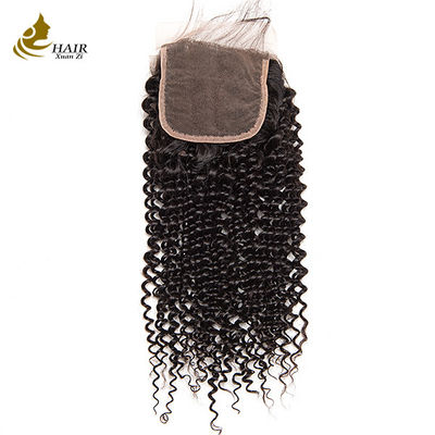 Pieghevole pizzo trasparente non lavorato 100% capelli umani naturali 4X4