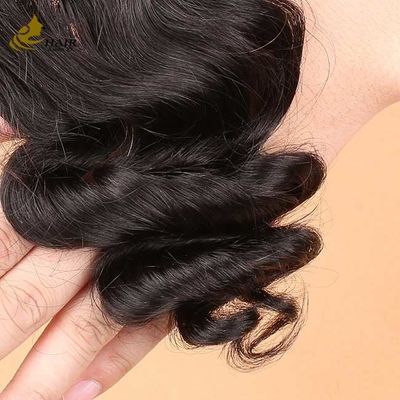 Pieghevole pizzo trasparente non lavorato 100% capelli umani naturali 4X4