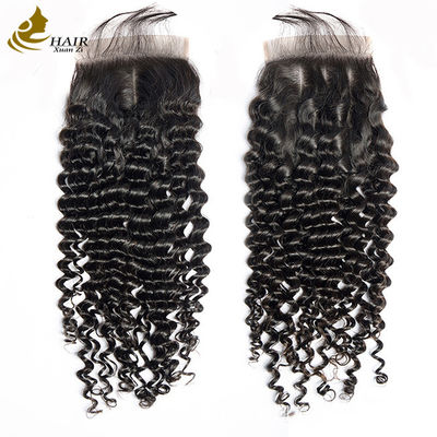 Ingrosso Falegname capelli ricci tessendo naturale nero indiano Remy fasci di capelli umani