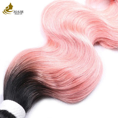 Prezzo di fabbrica Capelli umani indiani vergini grezzi 1b/Corpo color rosa