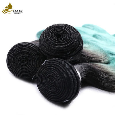 Vendita diretta di fabbrica Capelli umani vergini vietnamiti 1b/Bundle di capelli dritti blu