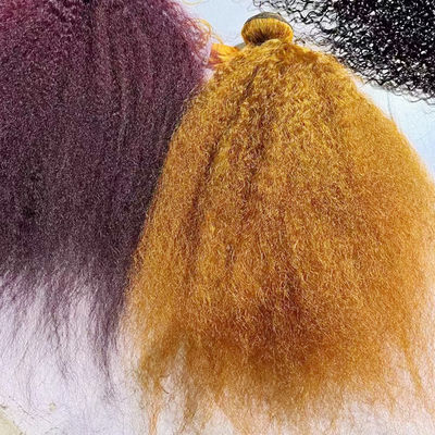Ingrosso Ombre Estensioni di capelli umani brasiliani Kinky Straight Yaki Hair Weave Bundles