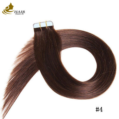 Nastro di tessitura della pelle umana Remy Estensioni di capelli Nastro russo a doppia faccia 8"-30" Lunghezza personalizzata