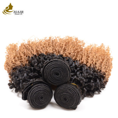 100% capelli brasiliani non trasformati 1b/27# Colore ingrosso fasci di capelli umani vergini