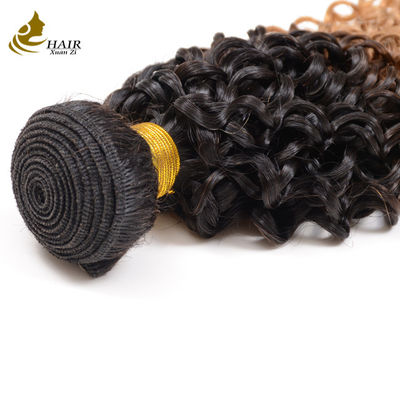 100% capelli brasiliani non trasformati 1b/27# Colore ingrosso fasci di capelli umani vergini