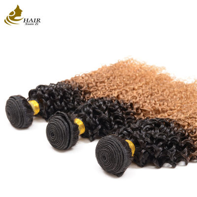 100% capelli brasiliani non trasformati 1b/27# Colore ingrosso fasci di capelli umani vergini