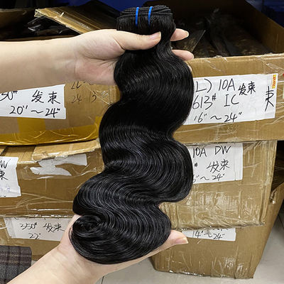 100% capelli brasiliani non trasformati ingrosso capelli umani vergini fasci di corpo onda