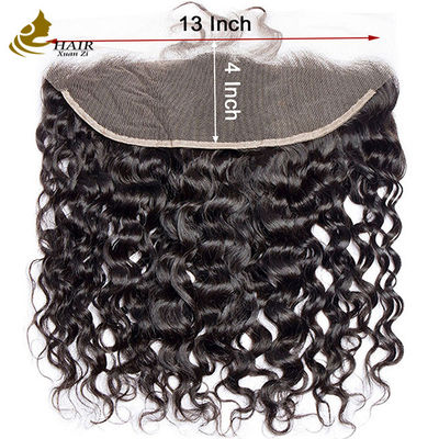 Orecchio a orecchio peruviano capelli umani vergini Frontale pizzo personalizzato Frontale 13*4