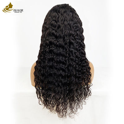 4*4 Frontale di pizzo capelli umani vergini naturali nero parrucche a riccioli con strisce antiscivolo