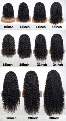 Wholesale trasparente 13X4 pizzo fronte Kinky riccio brasiliano vergine parrucca di capelli umani