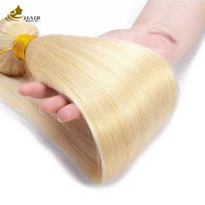 613 Bionda 100% capelli umani estensione vergine fasce rette
