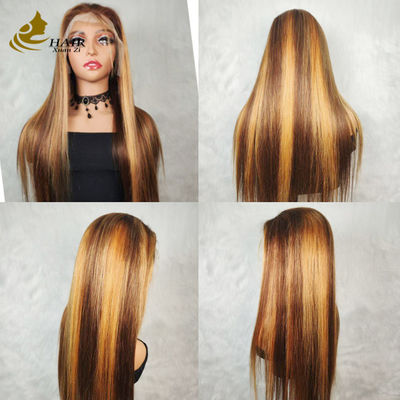 Capelli umani vietnamiti P427 Piano colorato 13X4 pizzo parrucche anteriori