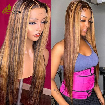Capelli umani vietnamiti P427 Piano colorato 13X4 pizzo parrucche anteriori