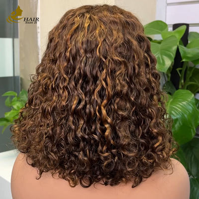 Iniziante Amichevole Ondata d'acqua Minimalista Pizzo Incolante Curly Short Perugia