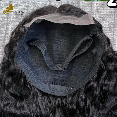 5*5 senza adesivo trasparente di pizzo Fronte capelli umani naturali senza adesivo Top di seta full pizzo parrucca