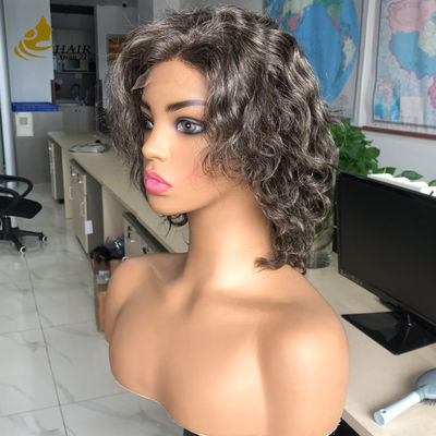 Gery personalizzato 5*5 HD Body Wave Glueless Silk Top Full Lace Wig