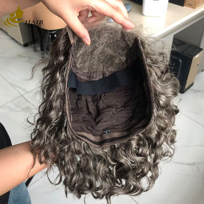 Gery personalizzato 5*5 HD Body Wave Glueless Silk Top Full Lace Wig