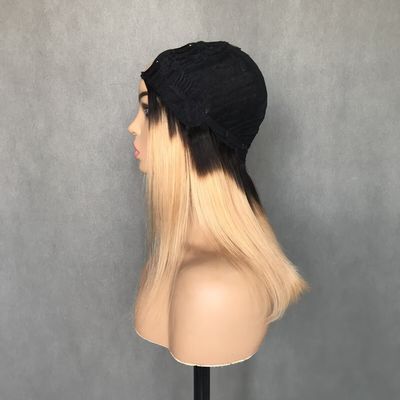 U Part Parrucca T1b/27 colore principiante amichevole dritto senza colla stile protettivo per capelli umani parrucca 150% densità