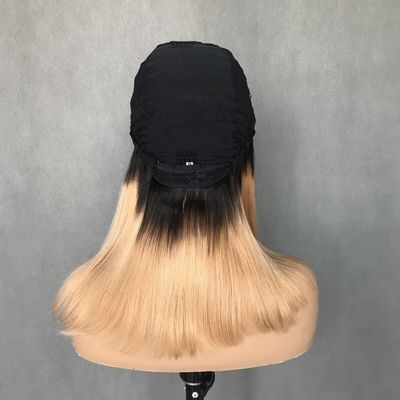U Part Parrucca T1b/27 colore principiante amichevole dritto senza colla stile protettivo per capelli umani parrucca 150% densità