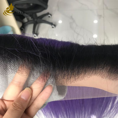 50-120g 13X6 Swiss Lace Brasiliano 100% Capelli Umani Vergini Lisci con Chiusura in Pizzo