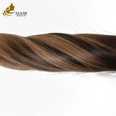 Colore personalizzato 100% vero capelli umani vergini Nastro in capelli estensioni di capelli umani dritti estensioni di capelli