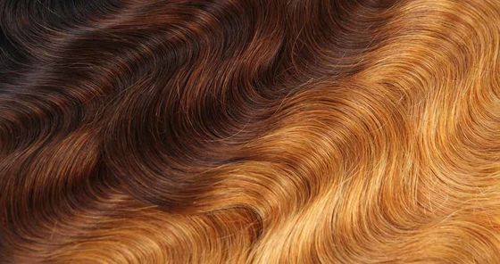 1B 4 27 Ombra ricciolo Capelli vergini Estensioni d'onda del corpo con chiusura