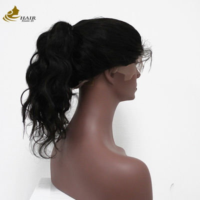 Frontale capelli umani pizzo parrucca dritta 100% vergine peruviano