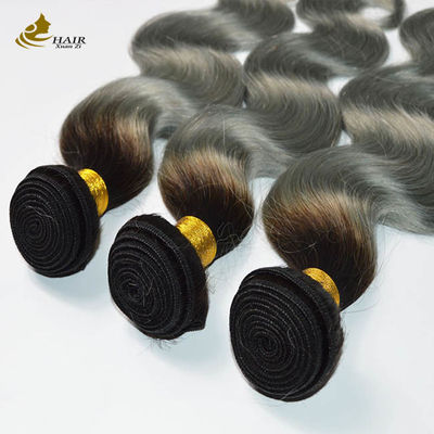 Capelli da ombra brasiliani personalizzati 24 pollici estensioni di capelli fasci di tessuto