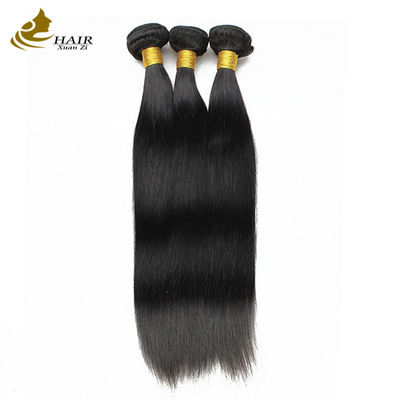 100% capelli umani brasiliani 36 pollici con chiusura colore naturale