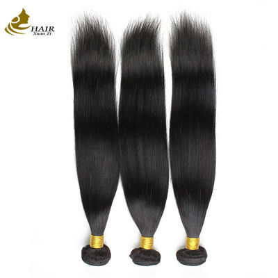 100% capelli umani brasiliani 36 pollici con chiusura colore naturale