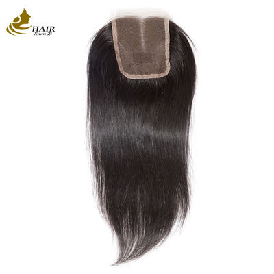 Capelli lisci Cerniera svizzera Chiusura frontale 4x4 Colore naturale Parte centrale